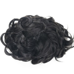 Brazilian Remy Hair Extension Human Hair Unprocessed  Short Men Wigs Natural Virgin Human Hair Toupee