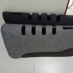 Breathable Felt Western Saddle Pad with Oval Cut Holes Grey black neoprene horse pad for riding