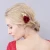 Import Bridal Hair Clip Red Flower Hair Clip Hairpin rose Headdress Wedding Bridal Accessories with pearls from China