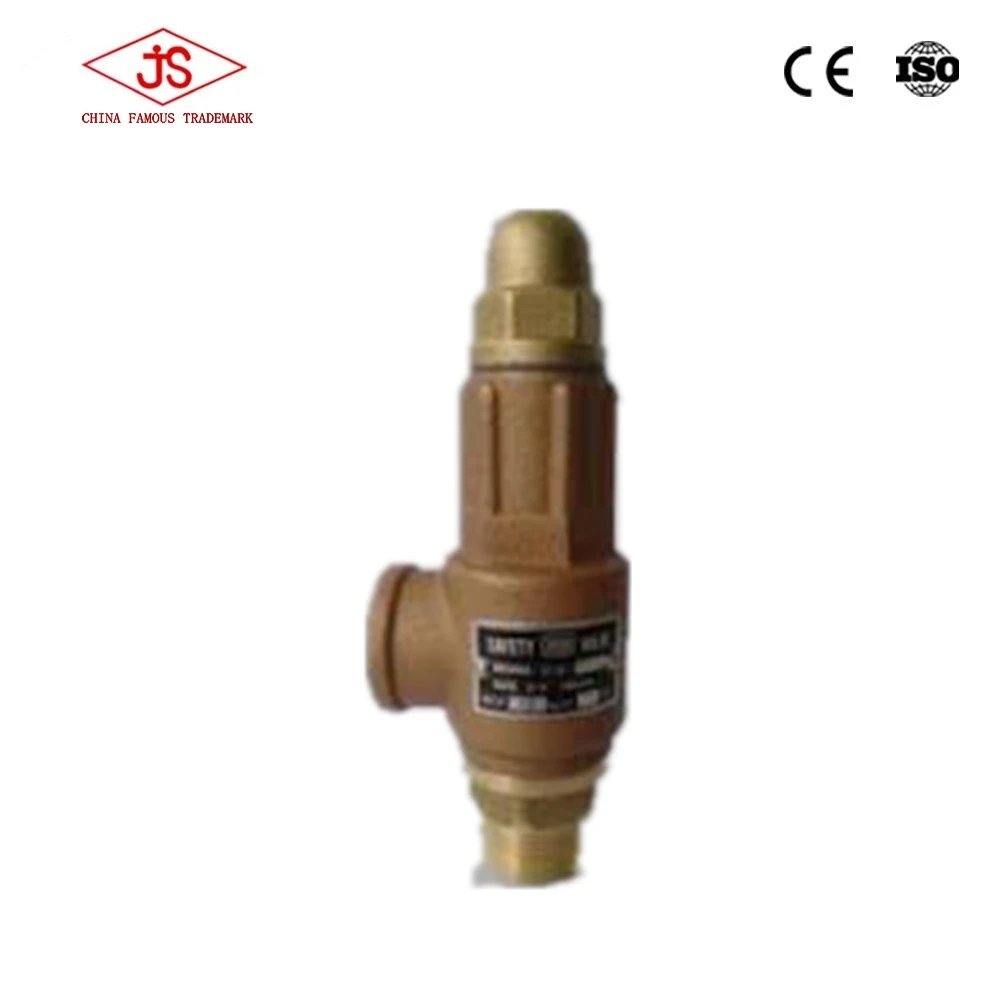 BSP Thread Spring Loaded High Lift Brass Steam Boiler Safety valve Soft Sealing Bronze/Brass Pressure Relief Safety  Valve