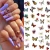 Import Butterfly 3D Nail Sticker Colorful Transfer Stickers Nail Art Decoration DIY Decals from China