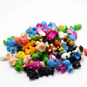 BX216 Creative Educational Capsule Mini Doll Suction Cup Monster Sucker Dolls TPR Toys Fun Small Animals Sucker Toys