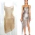 Import C033 Strappy V-neck Metal Mesh Mini dress golden sequin Women Party Night Club Dress For Wholesale from China