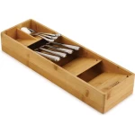 Cabinet boxes cutlery drawer tray bamboo dinnerware storage box