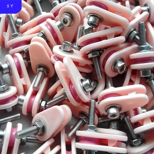Caged Ceramic Pulley,Wire Jump Preventer ,Ceramic Roller Guide For Coil Winding Machine