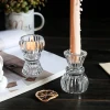 Candles With Crystals Hote Sale Glass Candle Holders Wedding Decorative