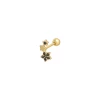 CANNER 2022 Women Jewelry Star Shape Zircon 925 Sterling Silver 18K Gold CZ Piercing Earrings