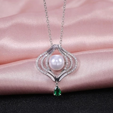 CAOSHI Women Fashion Simple Design Statement Metal Necklace Jewelry Pearl Pendants Necklaces