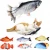 Import Cat Electric Catnip  Pet 3D Color Simulation Swing Fish Interactive Dancing Soft Cat Toy from China