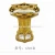 Chaozhou hot sale luxury ceramic gold toilet and basin bathroom set for middle east