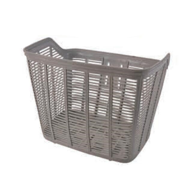 cheap bicycle spare parts ladies accessories grey color plastic bicycle basket