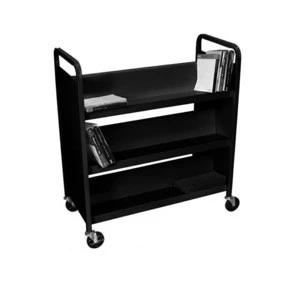 Cheap furniture knock down used library mobile book vehicles movable book carts mobile storage cart