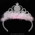 Import Cheap Plasict Birthday Tiara Crown With Pink Feather For Kids from China