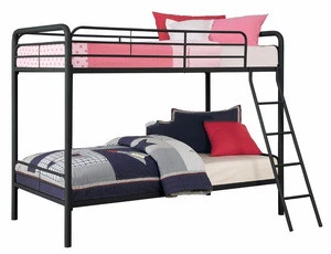 Cheap school heavy duty double decker metal frame bunk beds with ladder