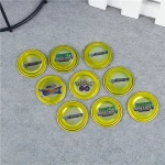 Cheap souvenir metal tags tin tazo card with custom printing