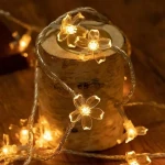 Cherry Blossom Decorative Gardening Decoration  Home Living Room Outdoor Yard Garden Lawn Solar Waterproof Motif String Lights