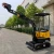 China garden crawler excavator 1000kg Hydraulic Super Mini Excavator