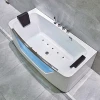 China innovotion wholesale whirlpool massage bathtub keep bath water warm with low price transparent glass