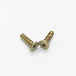 China manufacturer Brass hex socket countersunk head machine screw