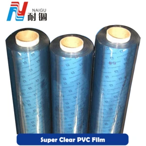 China wildly usage super clear plastic pvc film