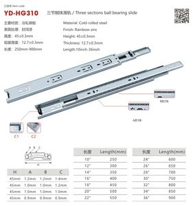 Chinese factory and supplier of first quality ball bearing heavy duty drawer slide