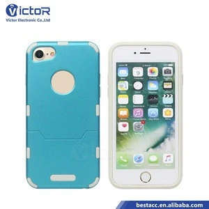 Chinese supplier Custom Print Logo 3 in 1 Aluminium Alloy Mirror Slim Phone Case Phone Cover Fundas para Celulares for iPhone 7