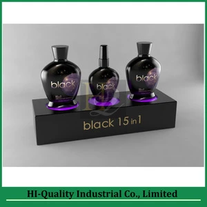 Chinese Supplier Frosted Black Acrylic Material White Illuminated Acrylic Bottle Holder