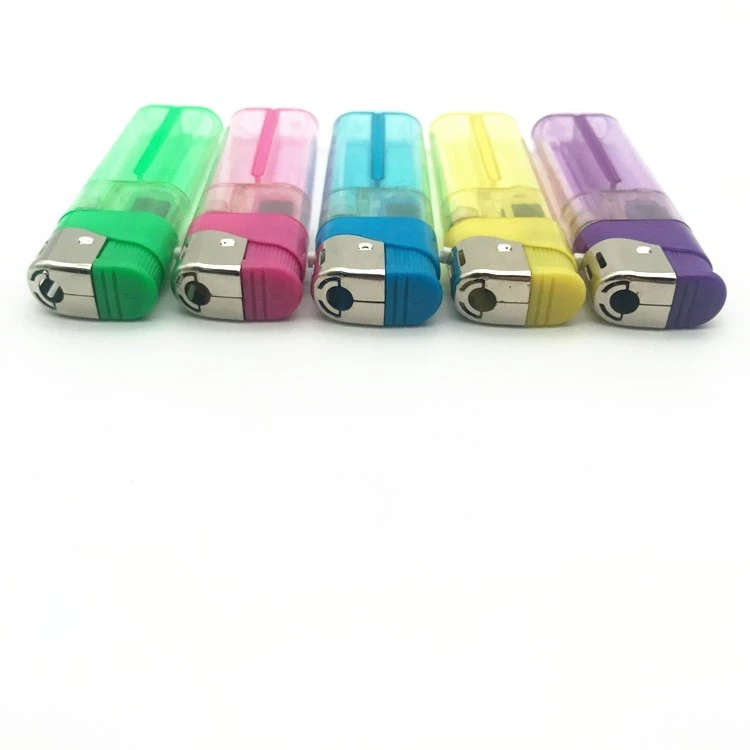 Classic Plastic Electronic Lighter Wholesale with Custom Logo Print / Sticker / Paper Design Service