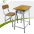 Import Classroom metal writing desk/steel furniture school/university desk chair from China