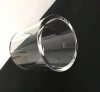 Clear larger diameter quartz  tube with flange