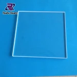 clear microscope slide plate and quartz cover glass plate