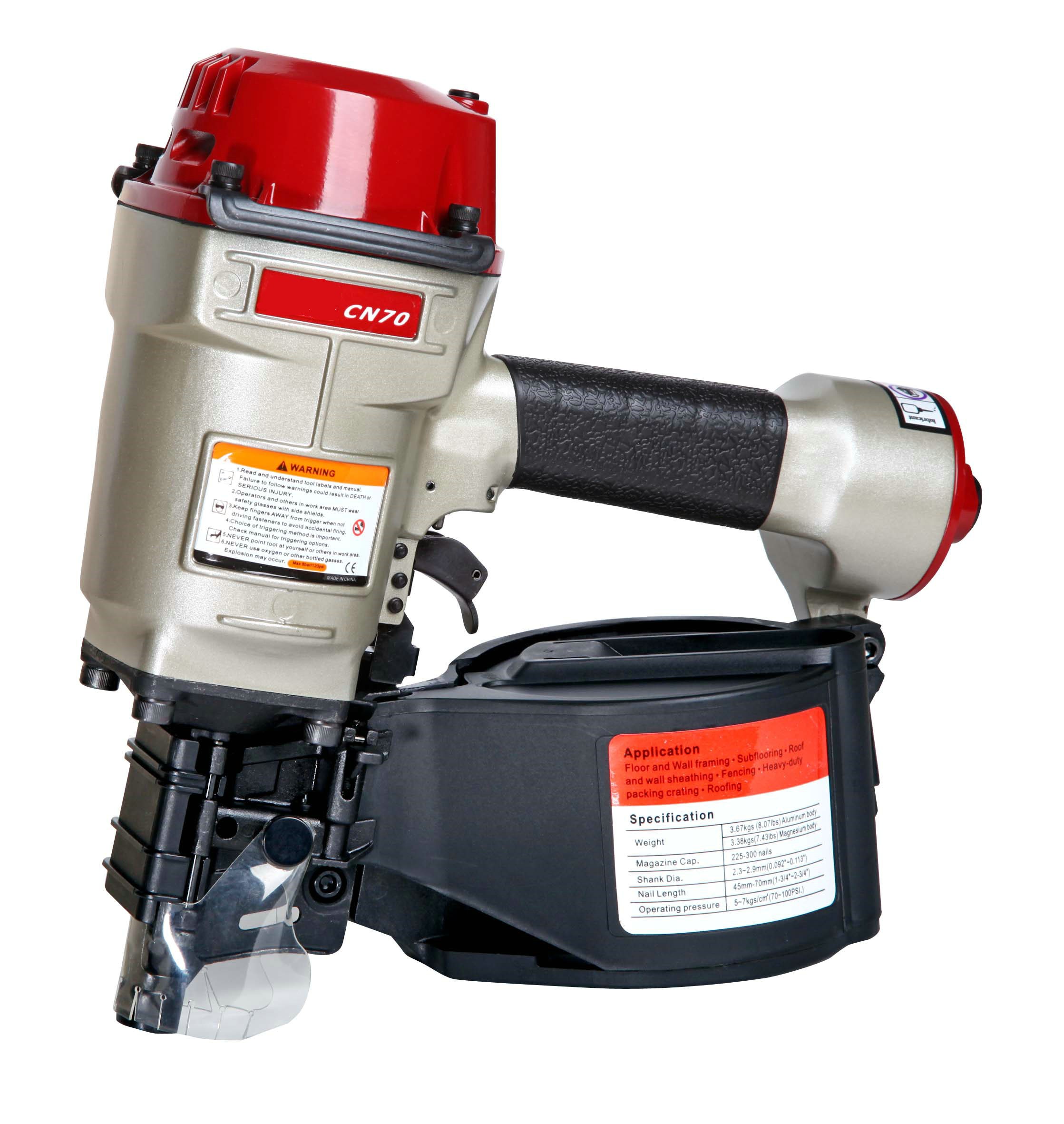 CN70 Pneumatic Coil Nailer for wooded pallets and crates