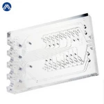 CNC milling acrylic block custom plastic PMMA cnc machining service for organic glass