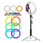 Colorful photographic lighting with led lights, aros de luz Tiktok Lights