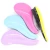 Import colorful plastic wig comb with crooked plastic handle for wig hair comb from China
