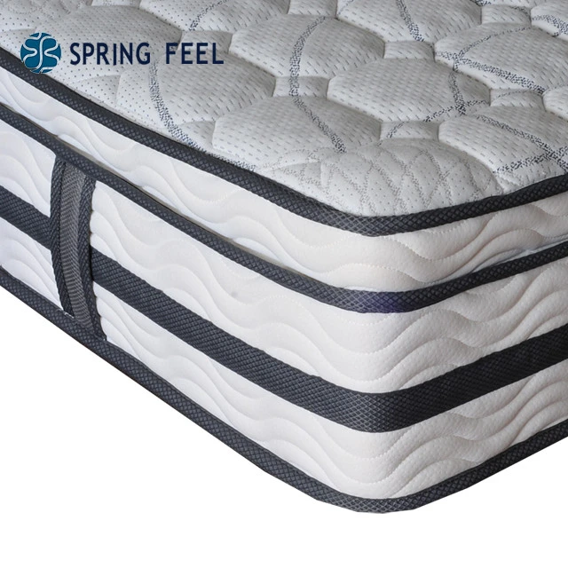 Comfort Tencil fabric pocket spring wool mattress pad