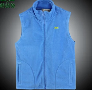 comfortable hot sale knitted polar fleece vest for boy outdoor activity