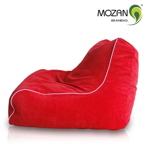 comfortable six corduroy material living room furniture new design red color sofa cover