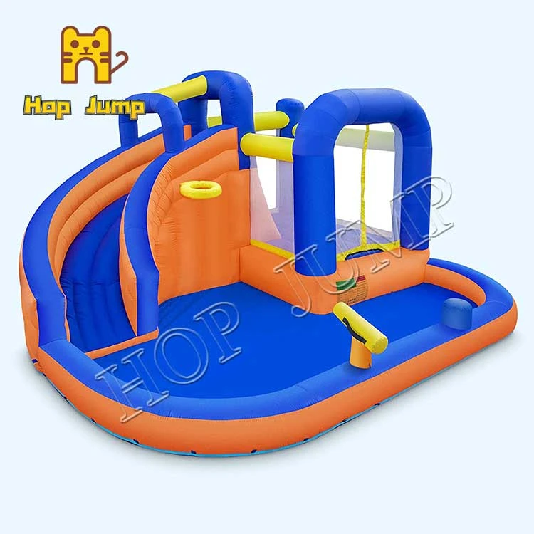 Buy Commercial Grade Pvc Inflatable Water Slide With Pool from GS