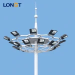 Competitive price Super Brightness 15M height high mast light and lightings