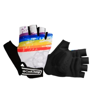 Coolchange Bicycle Summer Riding Running Gym Sport Half Finger Short Bike Gloves Sponge Pad Breathable Cycling Gloves