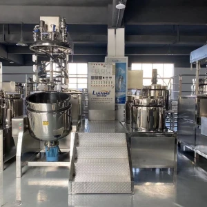 Cosmetic cream mixing machine, mixing tank with homogenizer, other chemical equipment