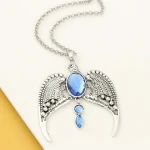 Cosplay Eagle Sapphires Metal Pendant Neck Chain Trend Harry Movie Potter Necklace Decorations