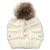 Import Cowinner Cross Ponytail Messy Bun Pom Pom Hat Cable Knit Beanie Warm Winter Hat With Buttons for Women from China