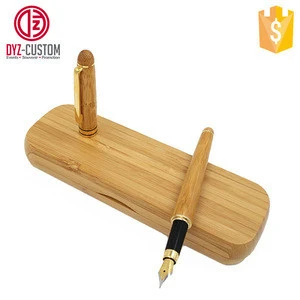 Creative business gift Bamboo Wood Fountain Pen with Box