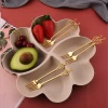 Creative European Household Lovely Fruit Plate Pure Color Dried Fruit Bowl Candy Snack Plate