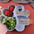 Import Creative European Household Lovely Fruit Plate Pure Color Dried Fruit Bowl Candy Snack Plate from China