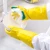 Creative Waterproof Household Rubber Scrub Cleaning Glove Kitchen Dish Washing Gloves Fingers With Scouring Pad Sponge