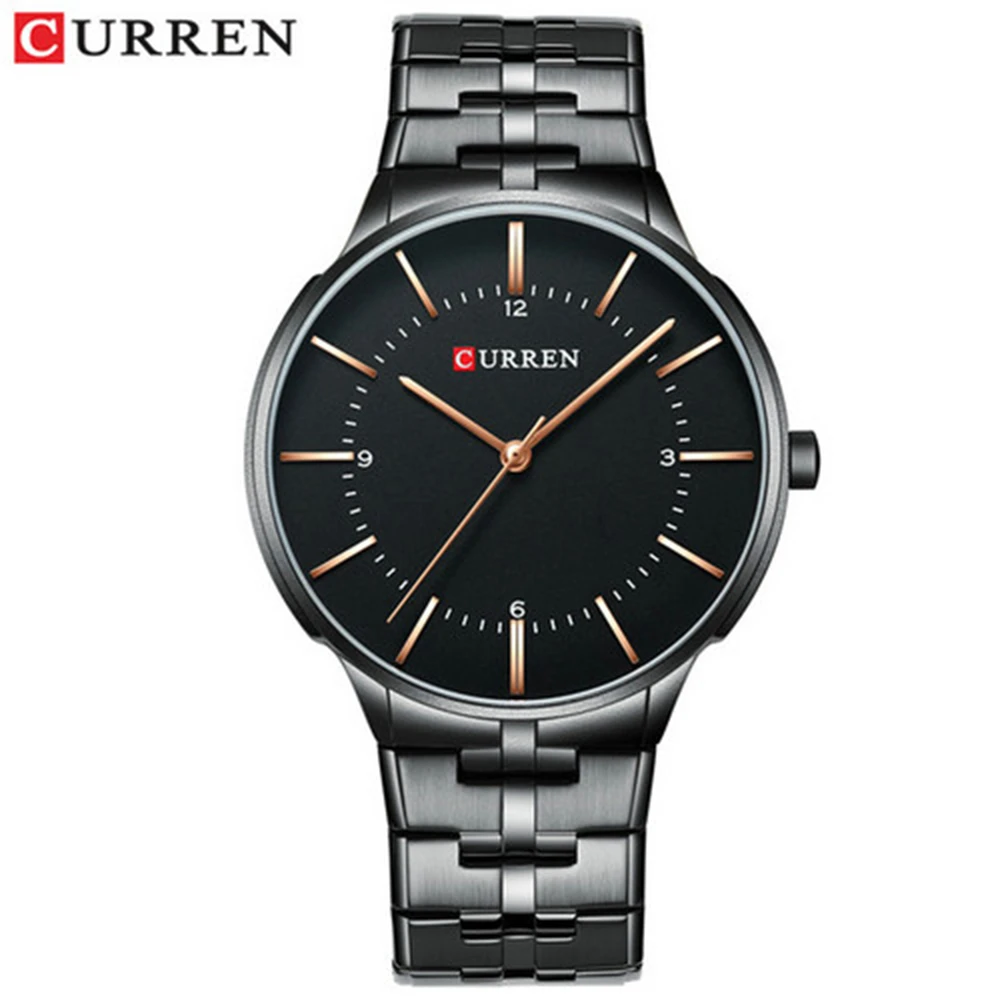 CURREN 8321 Men Quartz All Stainless Steel Strap Watch Specific Gold Wrist Watch