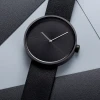 Custom Brand Logo Simple Watches Minimalist Wristwatch Leather Strap Quartz Movement Watch